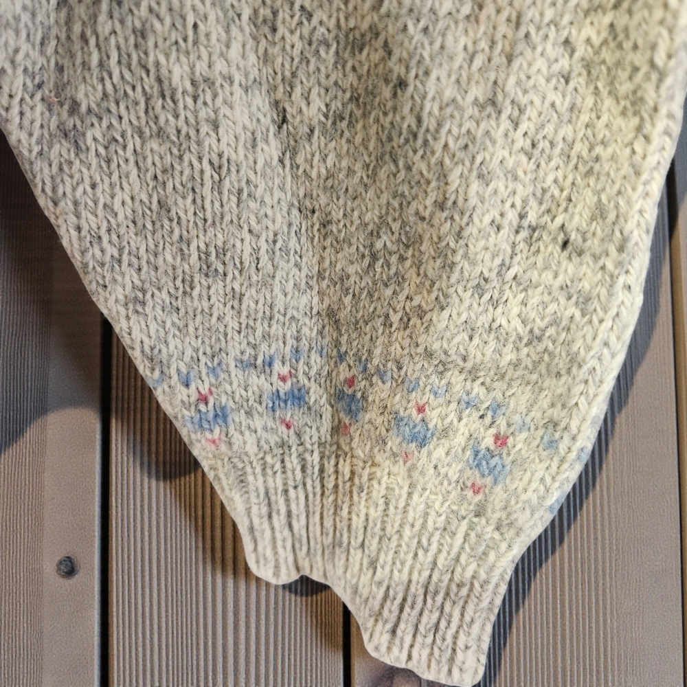 Vintage Woolrich Granny Square Patchwork Wool Ble… - image 3